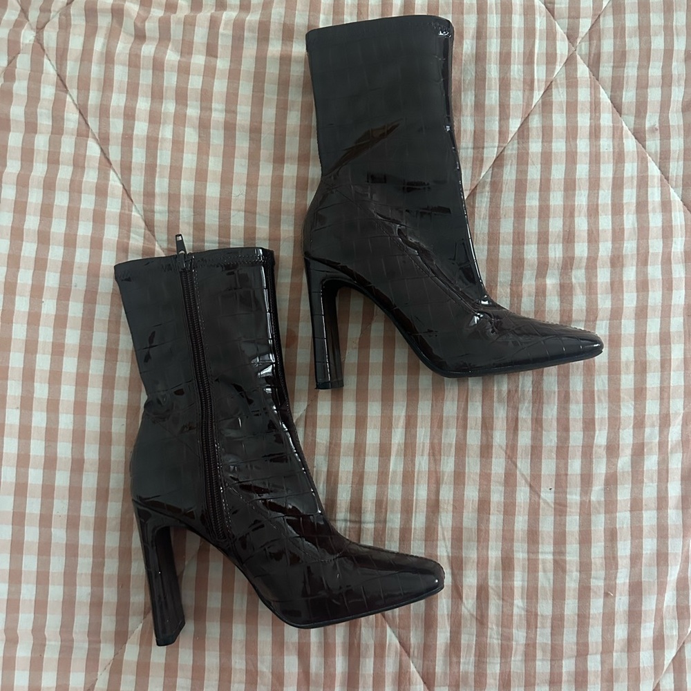 Elegant Brown High Heel Boots